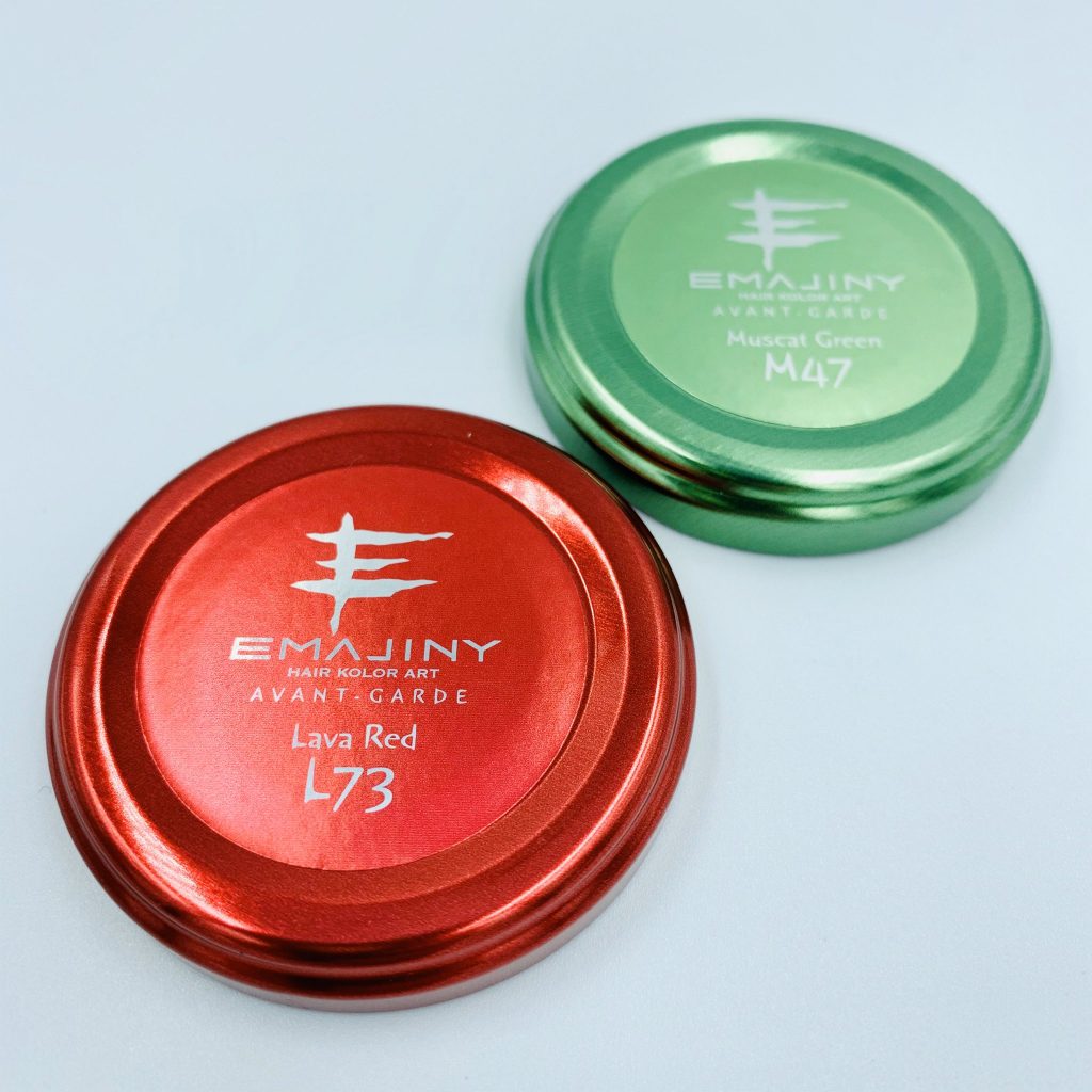 EMAJINY Muscat green M47 & Lava red L43 Hair Kolor Wax 3月3日リリース